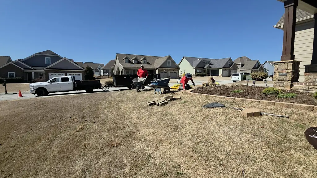 Yard graded and prepared for new landscaping in Cleveland, Tennessee